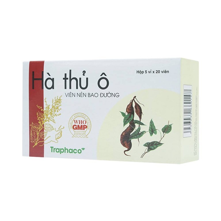 Thuốc Hà Thủ Ô Traphaco điều trị đau lưng, mỏi gối, di mộng tinh (5 vỉ x 20 viên)