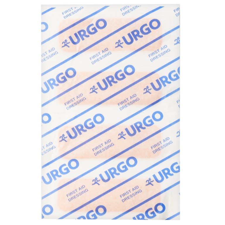 Băng cá nhân vải độ dính cao Urgo Durable size 2cm x 6cm bảo vệ các vết thương nhỏ, vết trầy xước, rách da (102 miếng)