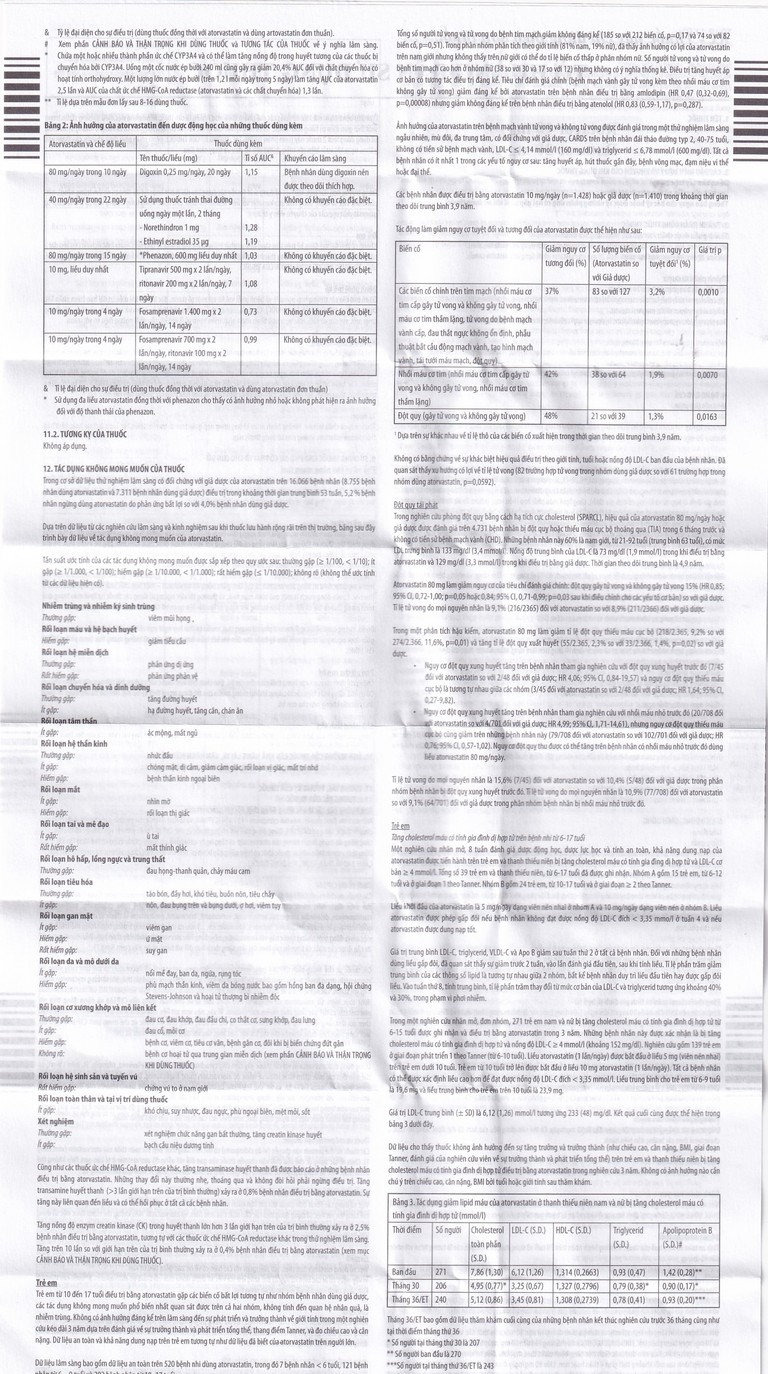 Thuốc Rotacor 20mg Sandoz điều trị tăng cholesterol toàn phần (3 vỉ x 10 viên)