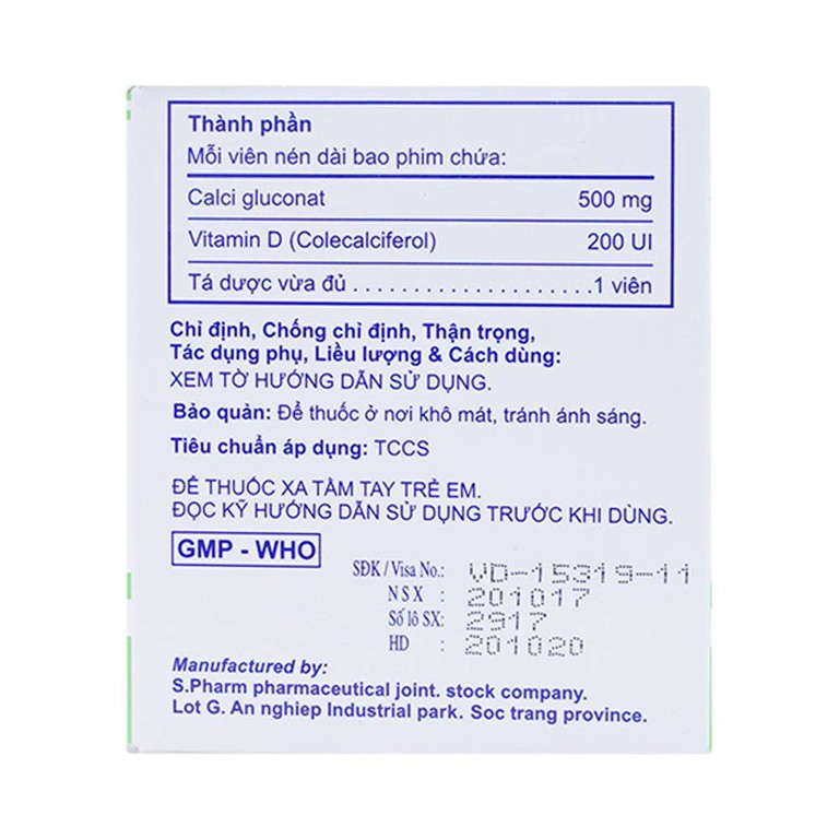 Thuốc Calcium D Robinson phòng và điều trị loãng xương (10 vỉ x 10 viên)