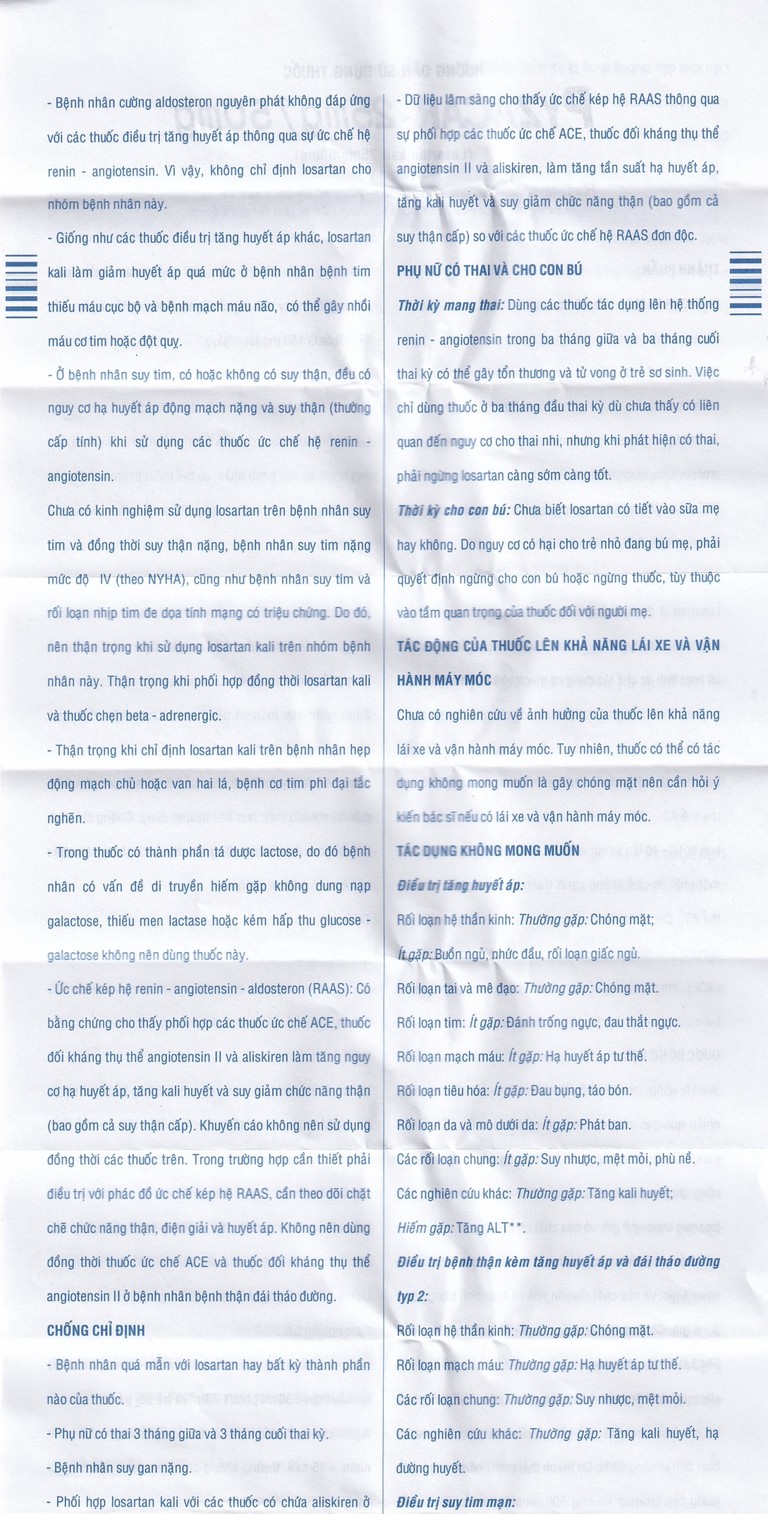 Thuốc Pyzacar 50 Pymepharco chống tăng huyết áp (2 vỉ x 15 viên)