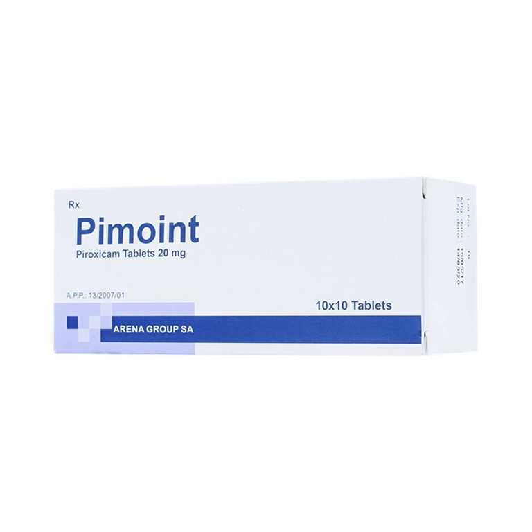 Thuốc Pimoint 20mg Romania điều trị viêm khớp dạng thấp (10 vỉ x 10 viên)