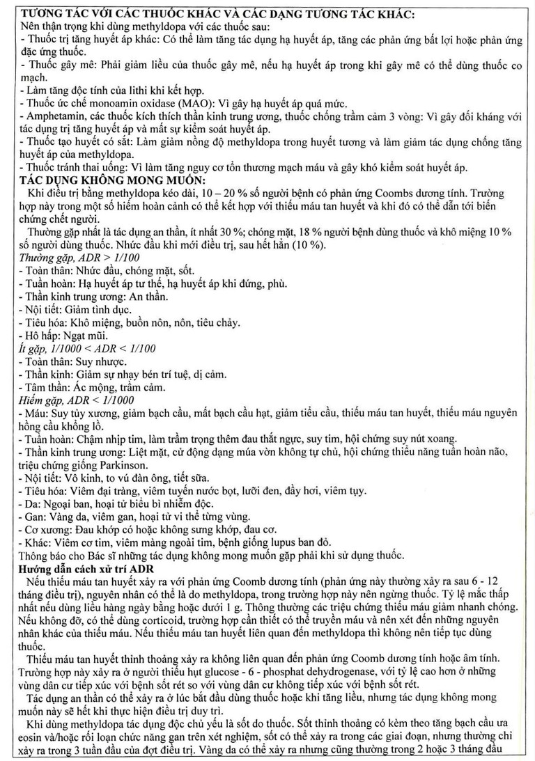 Thuốc Domepa 250mg Domesco điều trị tăng huyết áp (10 vỉ x 10 viên)