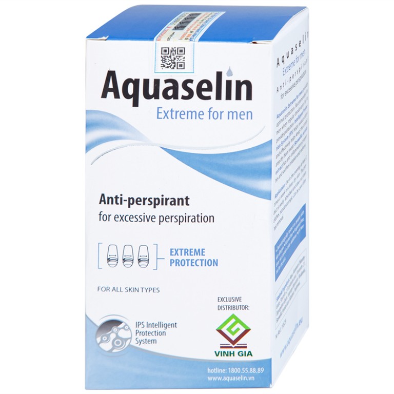 Lăn khử mùi Aquaselin Extreme for Men giúp khử mùi cơ thể dành cho nam (50ml)