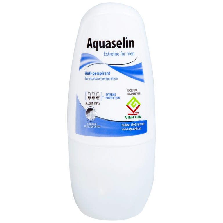 Lăn khử mùi Aquaselin Extreme for Men giúp khử mùi cơ thể dành cho nam (50ml)