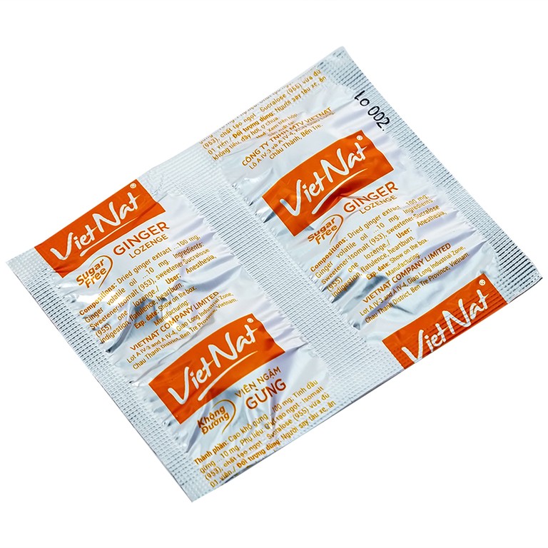 Kẹo Ngậm Ho Vị Gừng Vietnat (20 viên)
