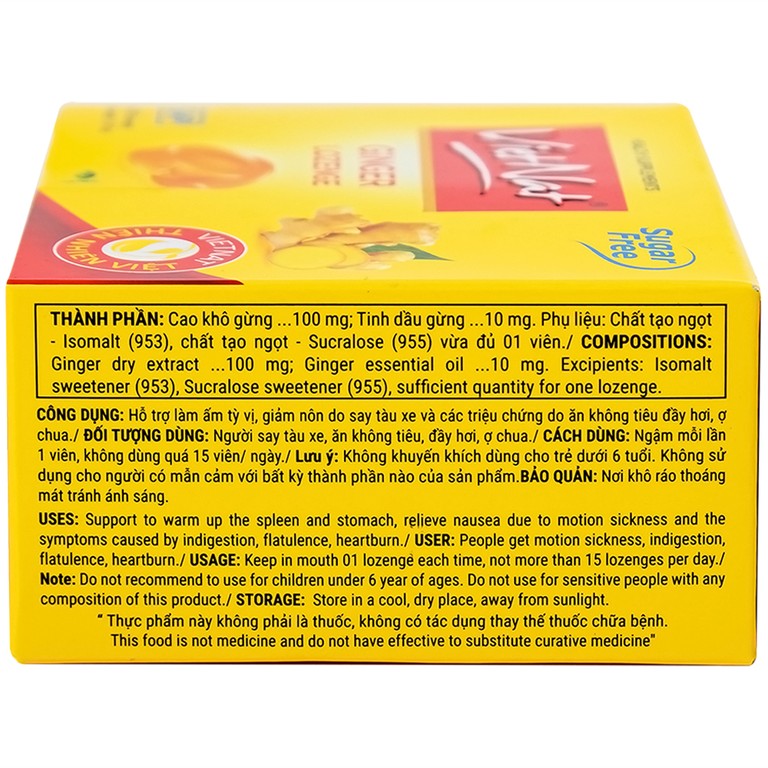 Kẹo Ngậm Ho Vị Gừng Vietnat (20 viên)