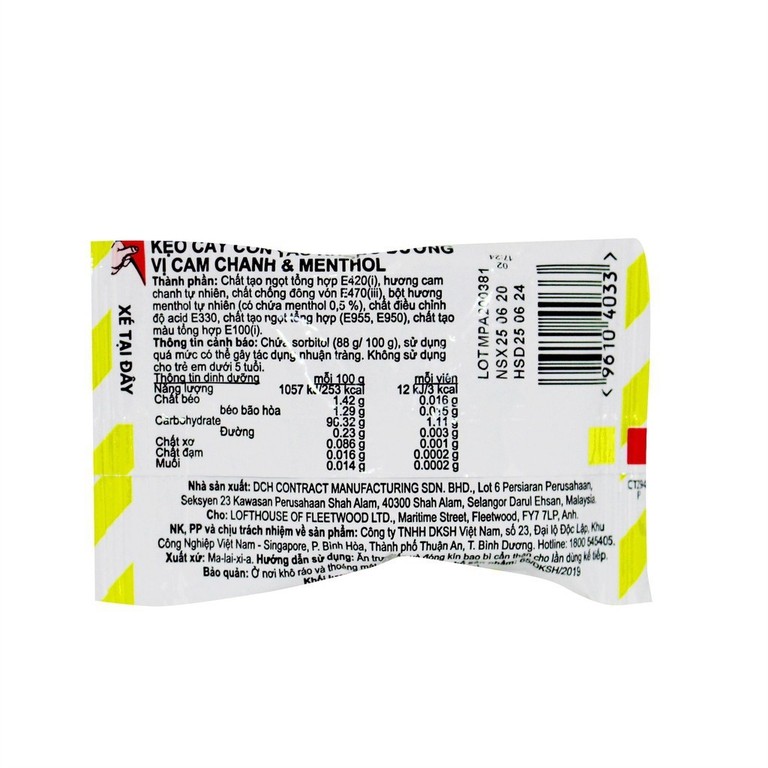 Kẹo Con Tàu Vị Cam Chanh Fisherman's Friend (25g)