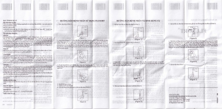Xịt mũi Flusort 50mcg/liều Glenmark điều trị viêm mũi dị ứng theo mùa, viêm mũi quanh năm (120 liều)