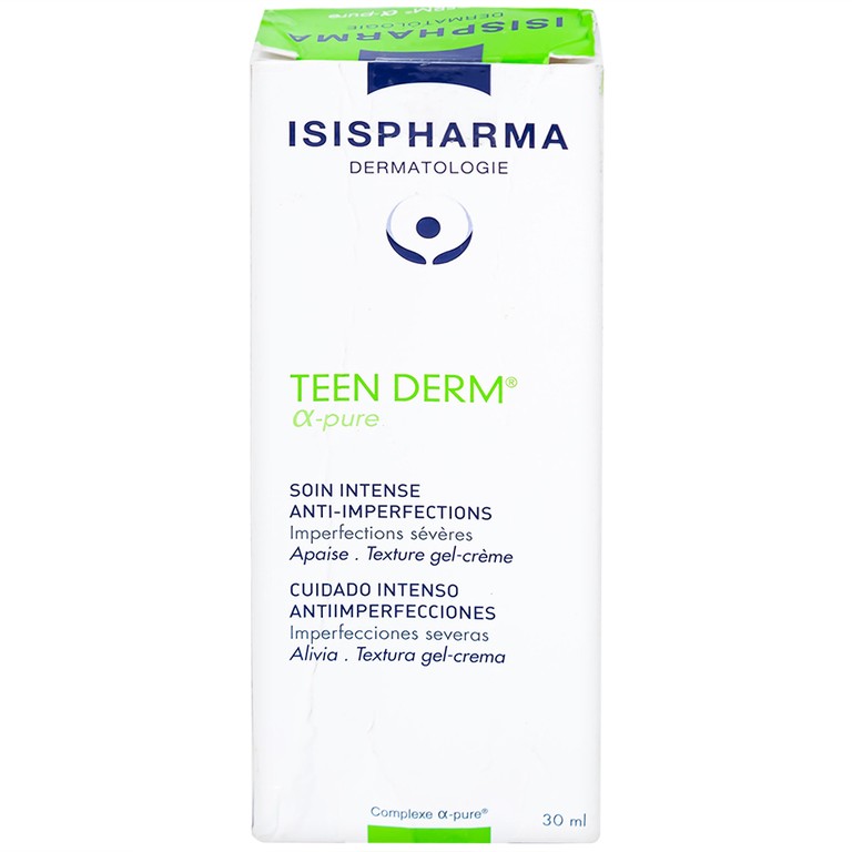 Kem dưỡng Isis Teen Derm Alpha Pure giảm mụn trứng cá (30ml)