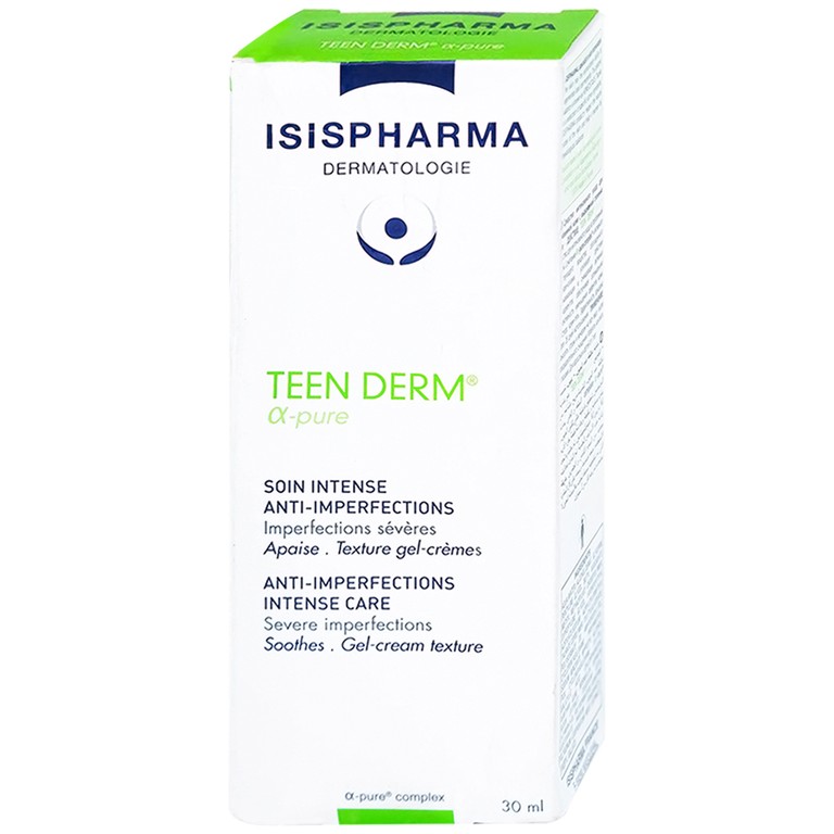 Kem dưỡng Isis Teen Derm Alpha Pure giảm mụn trứng cá (30ml)