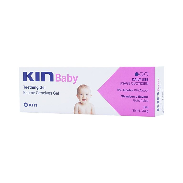 Gel bôi cho trẻ em Kin Baby Teething hỗ trợ giảm đau khi mọc răng, giảm sưng nướu (30ml)