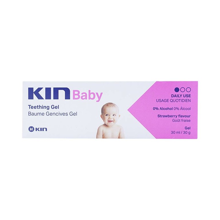 Gel bôi cho trẻ em Kin Baby Teething hỗ trợ giảm đau khi mọc răng, giảm sưng nướu (30ml)