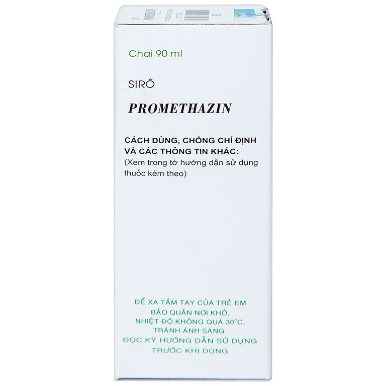 Siro Promethazin Vidipha điều trị mày đay, phù mạch, viêm mũi dị ứng (90ml)