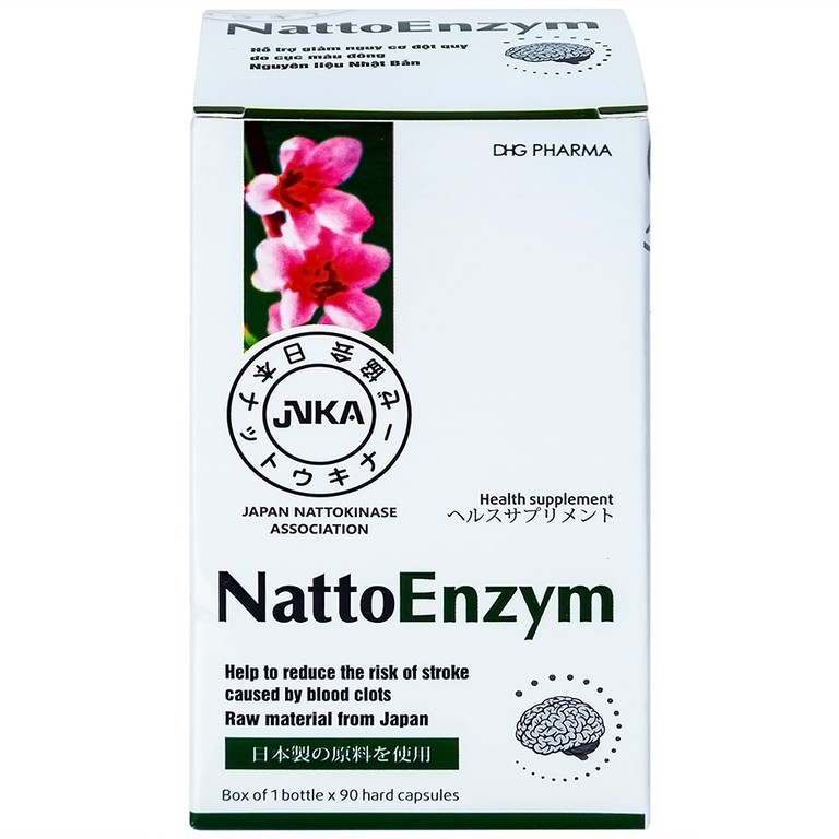 Viên uống NattoEnzym DHG hỗ trợ hoạt huyết, tăng tuần hoàn máu (90 viên)