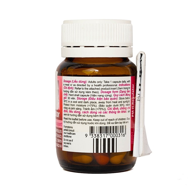 Thuốc PM H-Regulator Probiotec giảm cơn bốc hỏa, đổ mồ hôi thời kỳ tiền mãn kinh (30 viên)