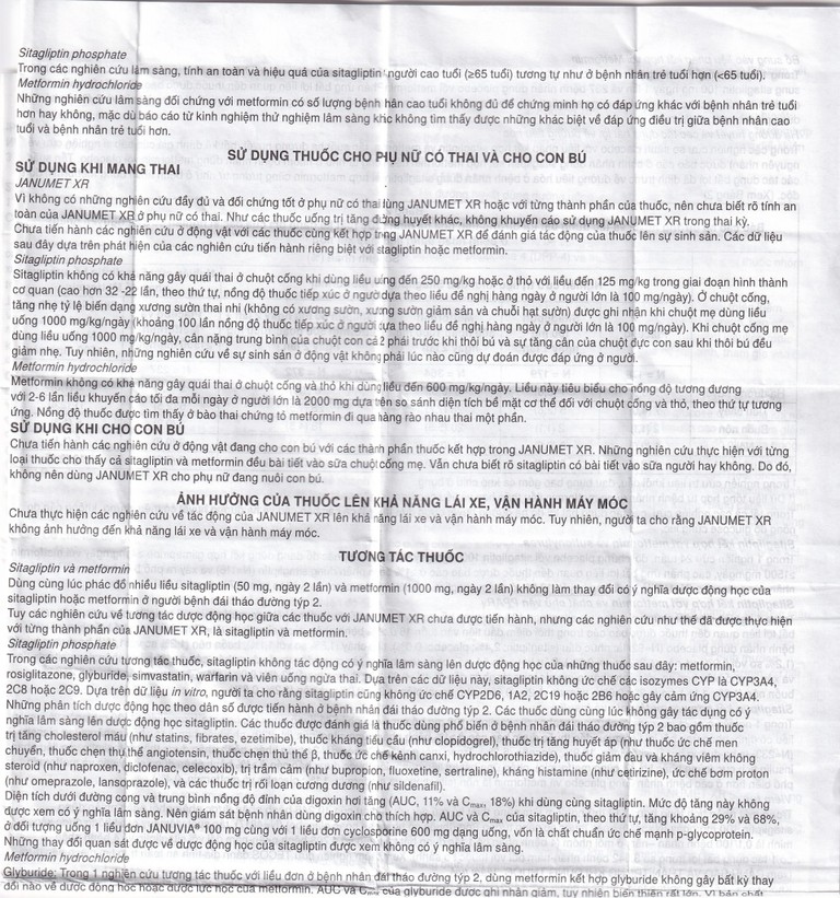 Viên nén Janumet XR 50mg/1000mg MSD điều trị đái tháo đường típ 2 (14 viên)
