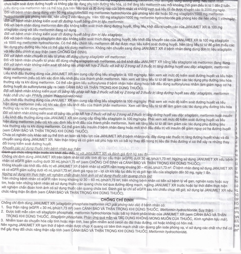 Viên nén Janumet XR 50mg/1000mg MSD điều trị đái tháo đường típ 2 (14 viên)