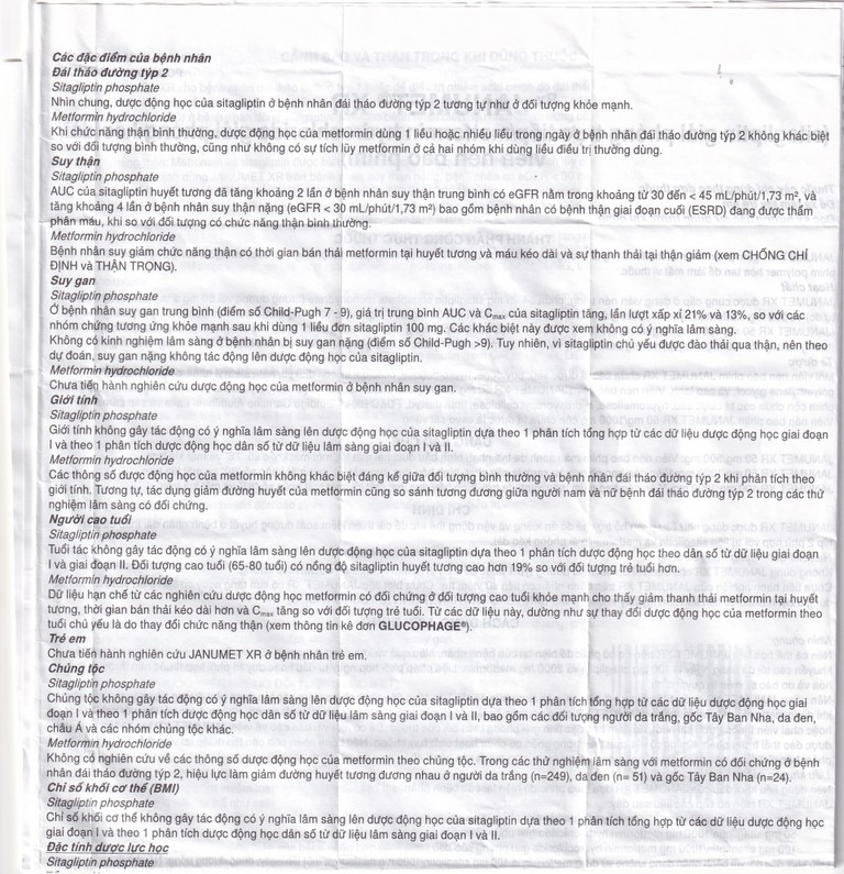 Viên nén Janumet XR 50mg/1000mg MSD điều trị đái tháo đường típ 2 (14 viên)