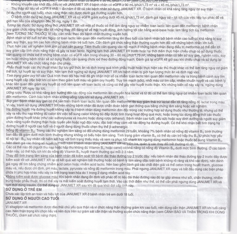 Viên nén Janumet XR 50mg/1000mg MSD điều trị đái tháo đường típ 2 (14 viên)