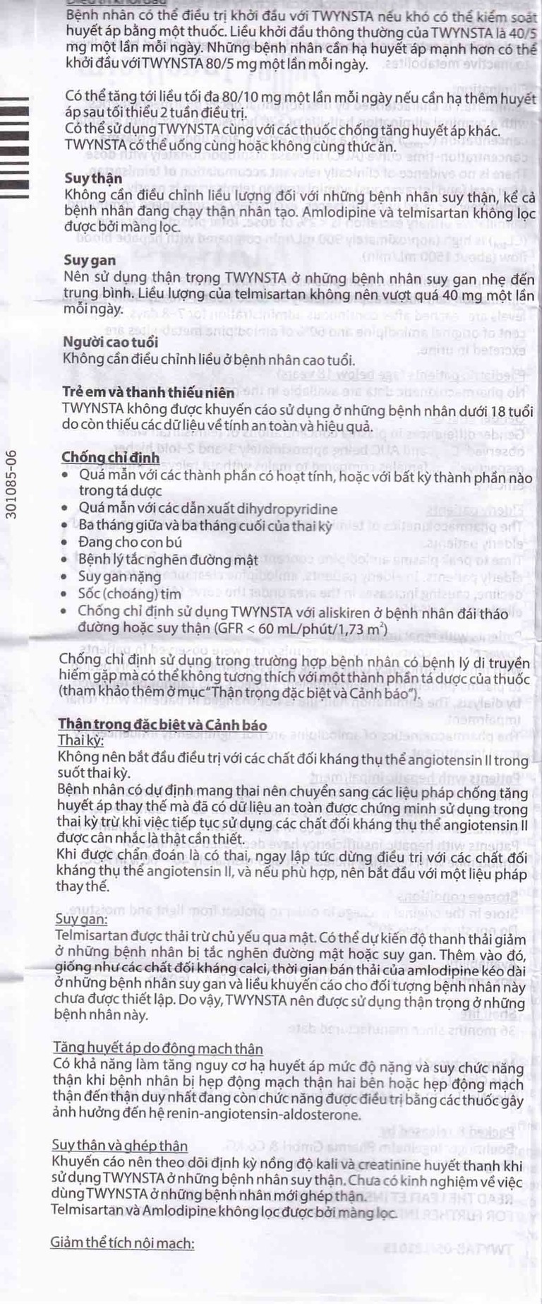 Thuốc Twynsta 80mg/5mg Boehringer điều trị tăng huyết áp vô căn (14 vỉ x 7 viên)