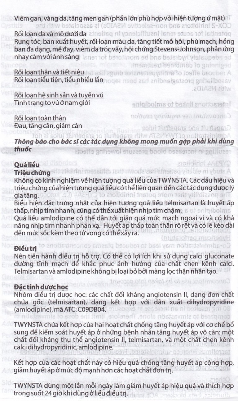 Thuốc Twynsta 40mg/5mg Boehringer điều trị tăng huyết áp vô căn (14 vỉ x 7 viên)