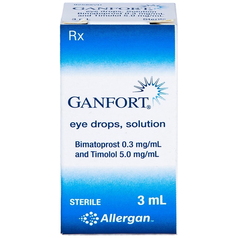 Thuốc nhỏ mắt Ganfort Allergan điều trị Glaucoma góc mở, tăng nhãn áp (3ml)