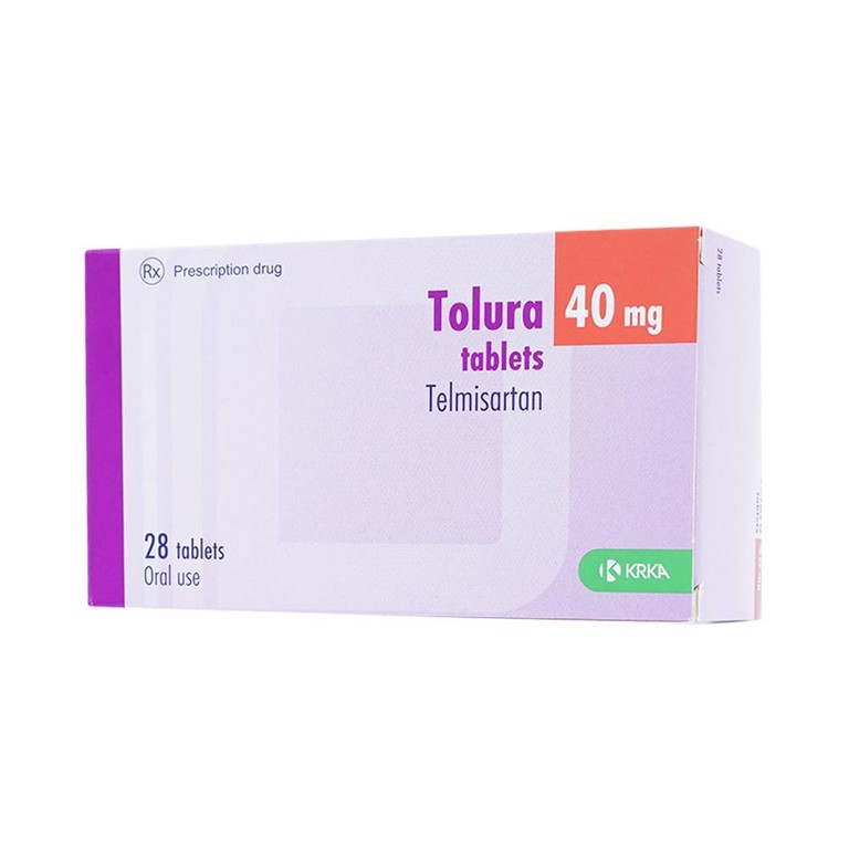 Thuốc Tolura Tablets 40mg Krka điều trị cao huyết áp (4 vỉ x 7 viên)