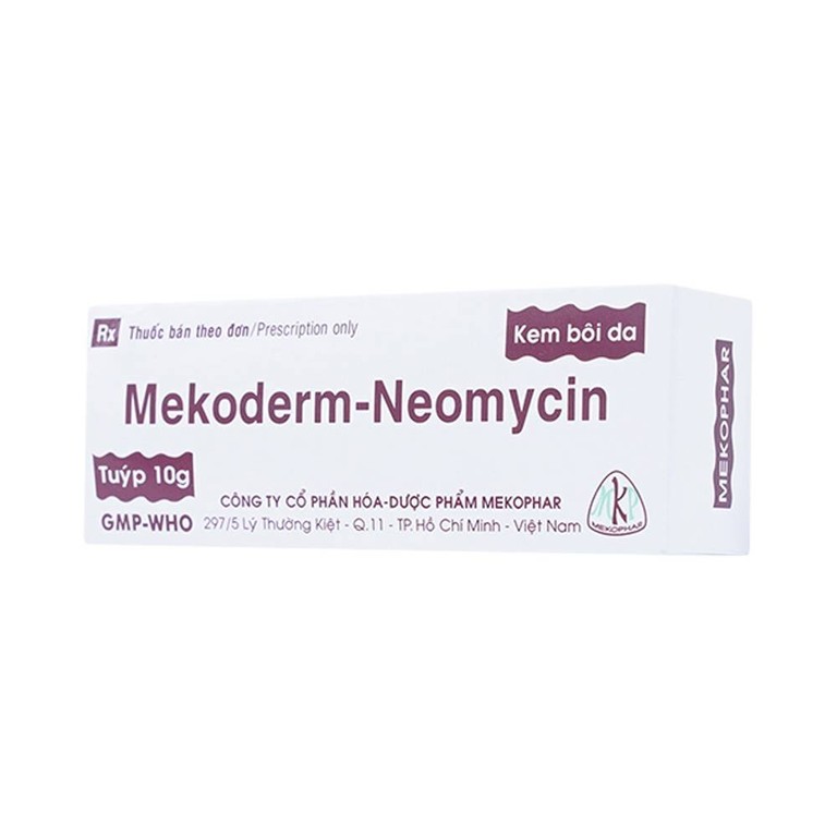 Kem bôi da Mekoderm-Neomycin Mekophar điều trị chàm, vẩy nến, viêm da tiếp xúc (10g) 
