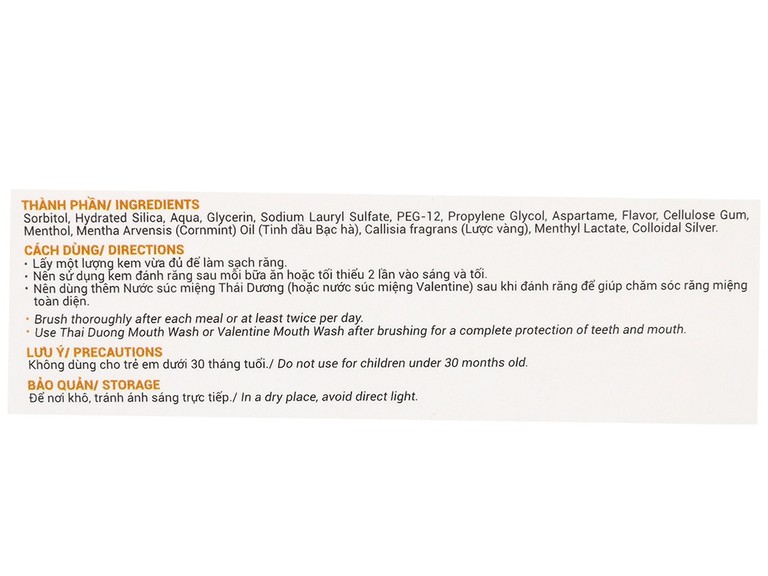 Kem đánh răng dược liệu Thái Dương hạn chế nhiệt miệng, hôi miệng, viêm lợi, răng nhạy cảm (150g)