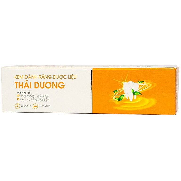 Kem đánh răng dược liệu Thái Dương hạn chế nhiệt miệng, hôi miệng, viêm lợi, răng nhạy cảm (150g)