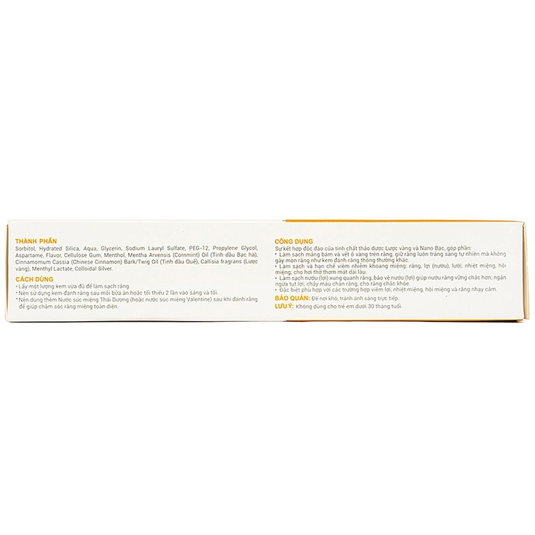 Kem đánh răng dược liệu Thái Dương hạn chế nhiệt miệng, hôi miệng, viêm lợi, răng nhạy cảm (150g)