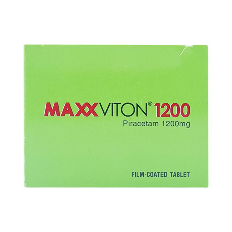 Viên nén Maxx Viton 1200 Ampharco U.S.A điều trị triệu chứng chóng mặt, suy giảm trí nhớ (10 vỉ x 10 viên)