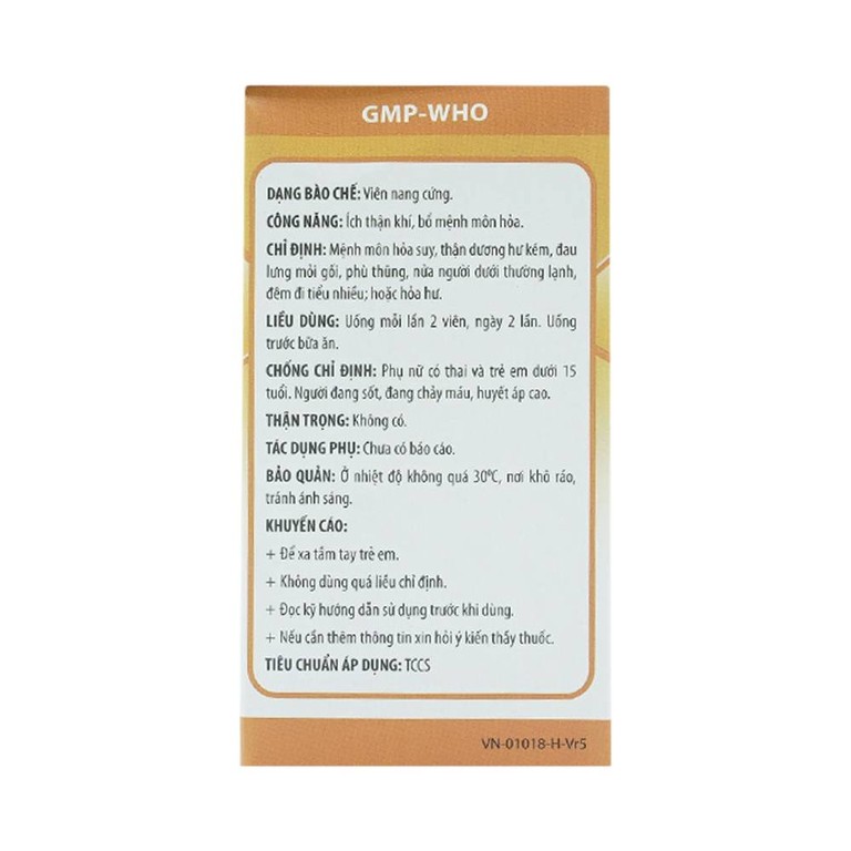 Thuốc Bát Vị-F Fito ích thận khí, bổ mệnh môn hỏa (40 viên)