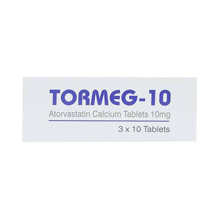 Thuốc Tormeg-10 MEGA We care ngăn ngừa bệnh tim mạch, tăng mỡ máu (3 vỉ x 10 viên)