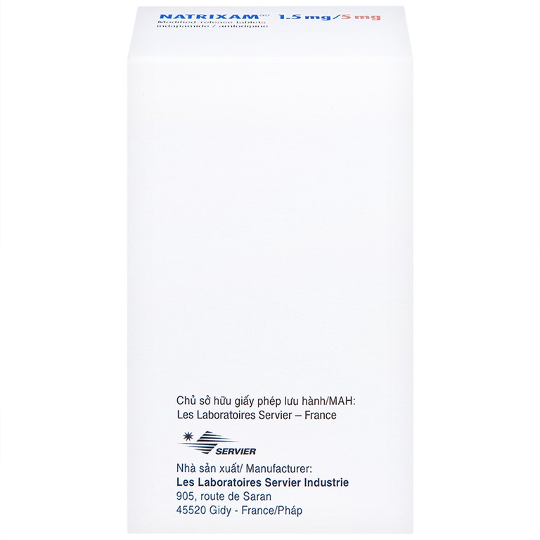 Thuốc Natrixam 1.5mg/5mg LES điều trị tăng huyết áp (30 viên)