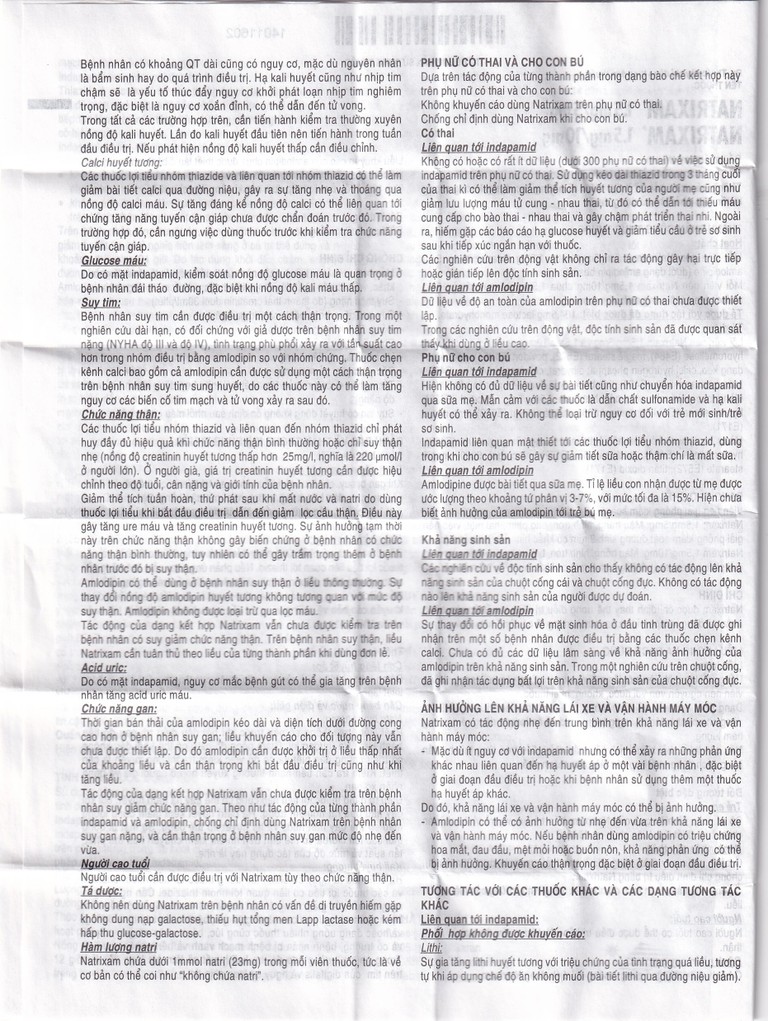 Thuốc Natrixam 1.5mg/5mg LES điều trị tăng huyết áp (30 viên)