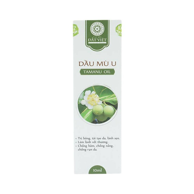 Dầu Mù U Tamanu Oil Đất Việt điều trị bỏng, tái tạo da, lành sẹo (10ml)