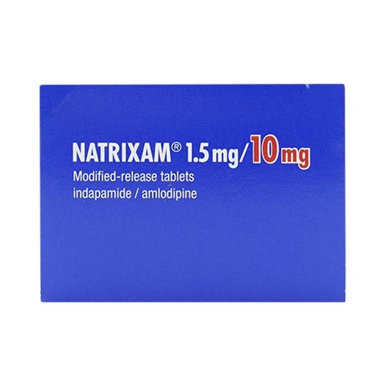Viên nén Natrixam 1.5mg/10mg Servier điều trị tăng huyết áp (6 vỉ x 5 viên) 