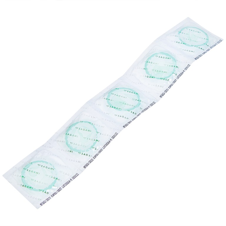 Bao cao su Sagami Are - Are có gân và chấm nổi  phòng tránh thai và các bệnh lây qua đường tình dục (5 cái)