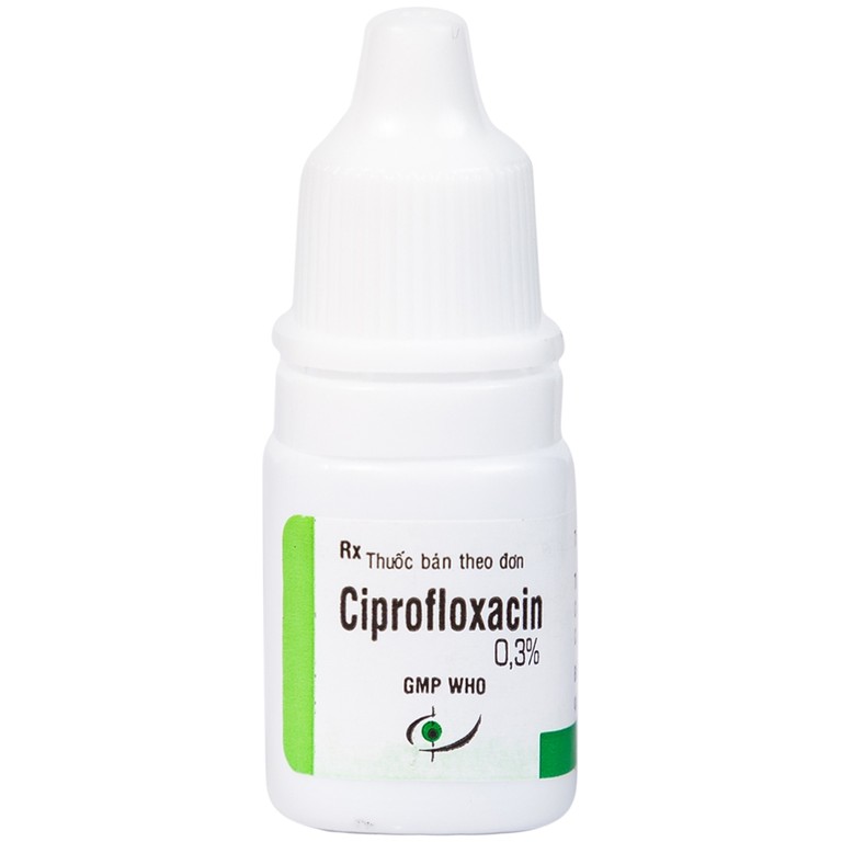 Thuốc nhỏ mắt, nhỏ tai Ciprofloxacin 0.3% Bidiphar điều trị các nhiễm khuẩn (5ml)