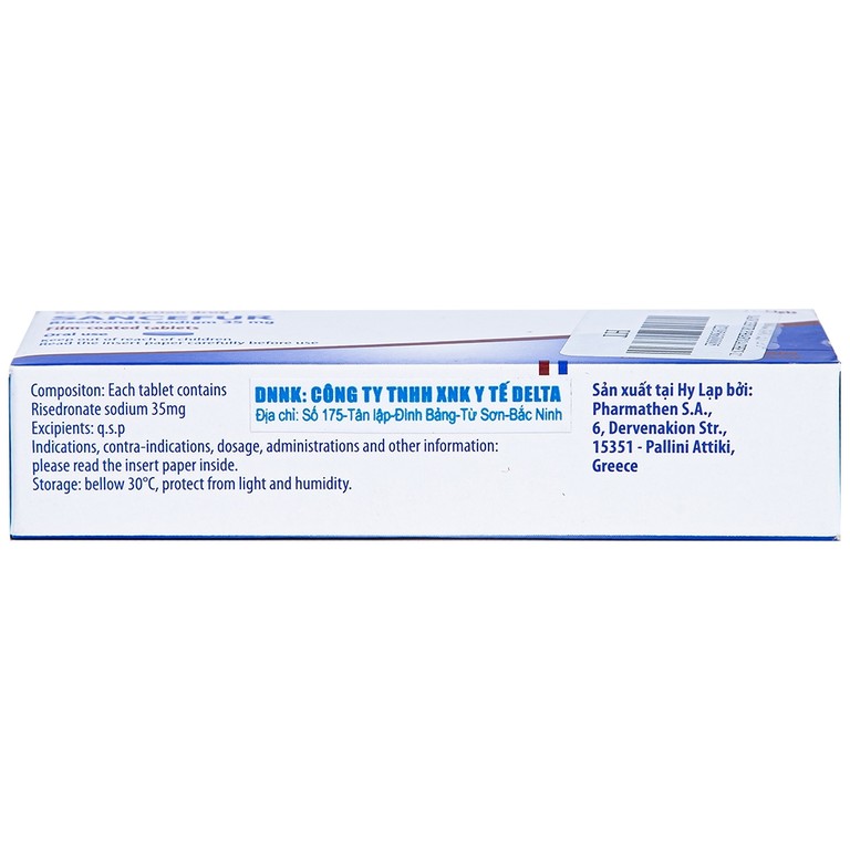 Thuốc Sancefur 35mg Pharmathen điều trị và phòng ngừa loãng xương (1 vỉ x 4 viên)