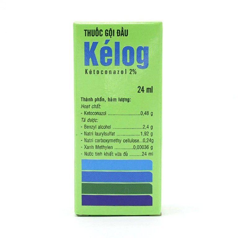 Thuốc gội đầu Kelog Việt Phúc điều trị gàu, nấm tóc, viêm ngứa và bong vảy da đầu (24ml)