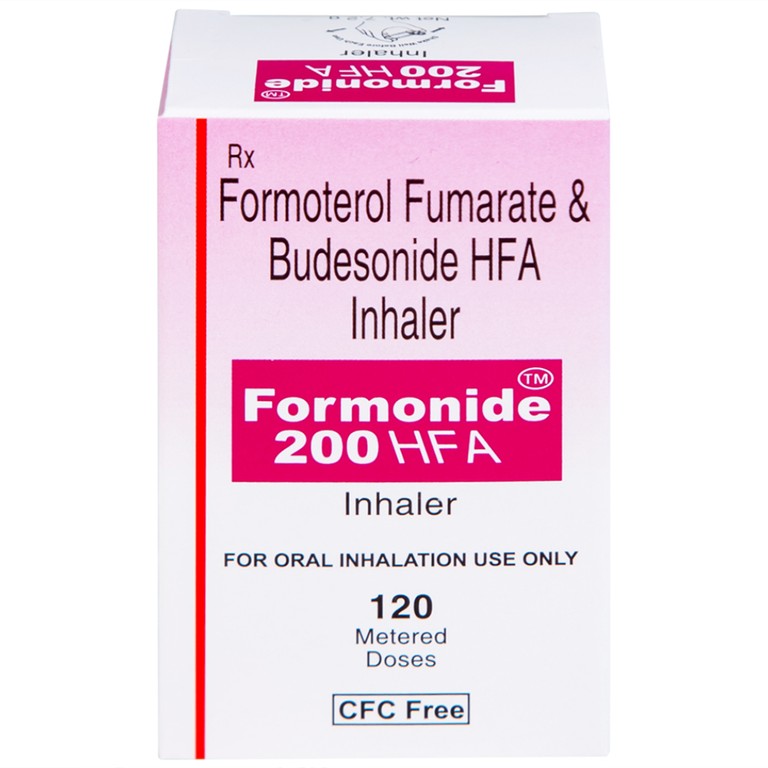 Thuốc hít khí dung Formonide 200 HFA Cadila điều trị hen suyễn (120 liều)