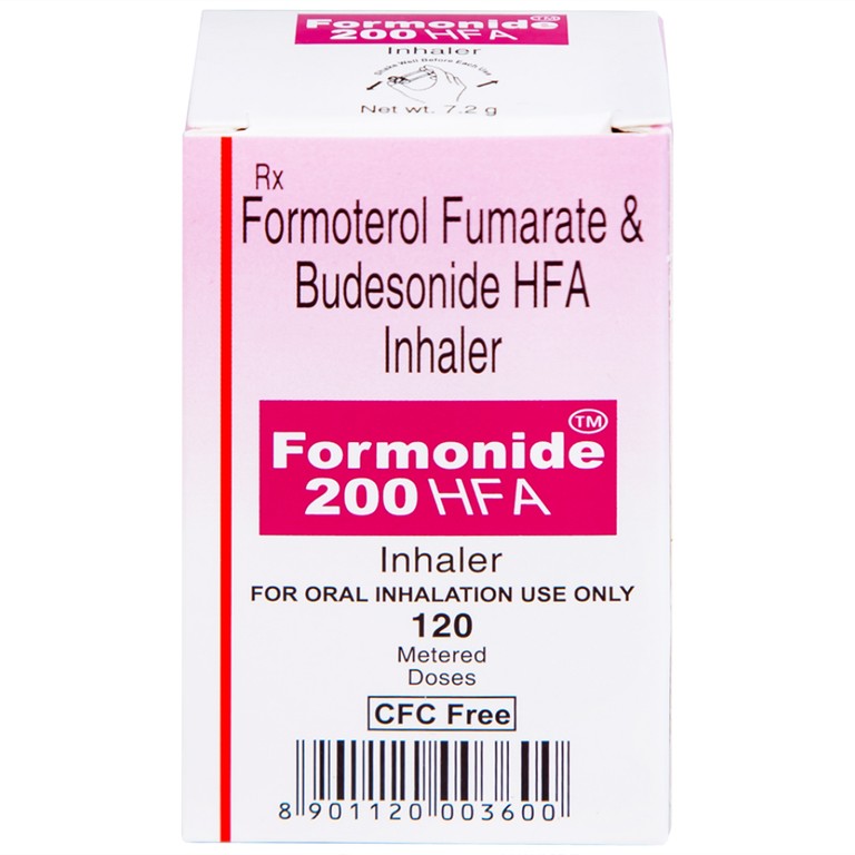 Thuốc hít khí dung Formonide 200 HFA Cadila điều trị hen suyễn (120 liều)