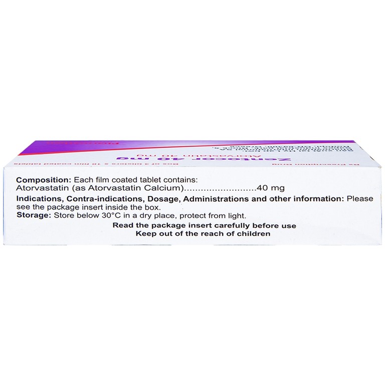 Thuốc Zentocor 40mg Pharmathen điều trị hỗ trợ cho chế độ ăn kiêng (3 vỉ x 10 viên)
