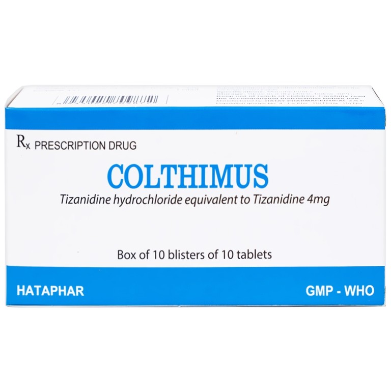 Thuốc Colthimus Hataphar điều trị triệu chứng co cứng cơ (10 vỉ x 10 viên)