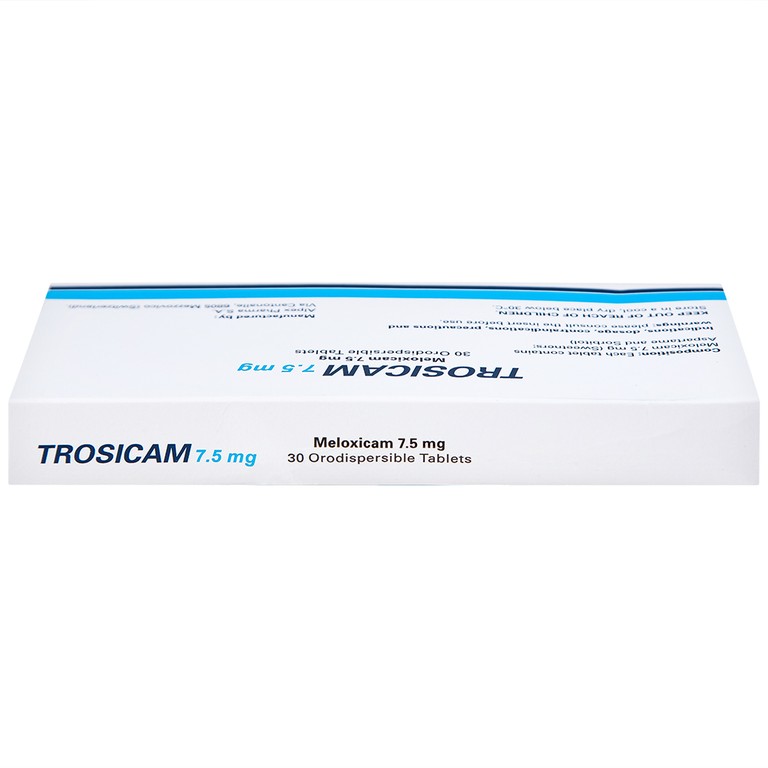Thuốc Trosicam 7.5mg Alpex Pharma điều trị viêm đau xương khớp (3 vỉ x 10 viên)
