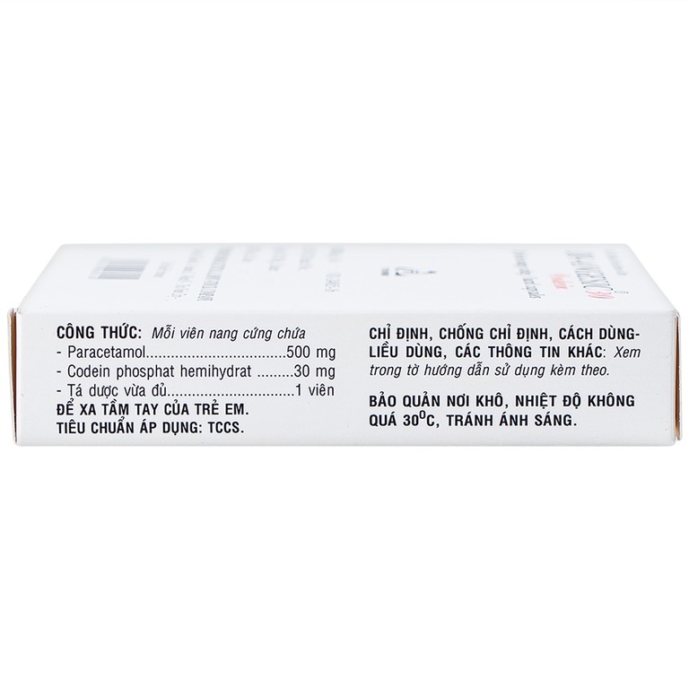 Thuốc Di-Angesic 30 Codein giảm đau cấp tính mức độ trung bình (2 vỉ x 10 viên)