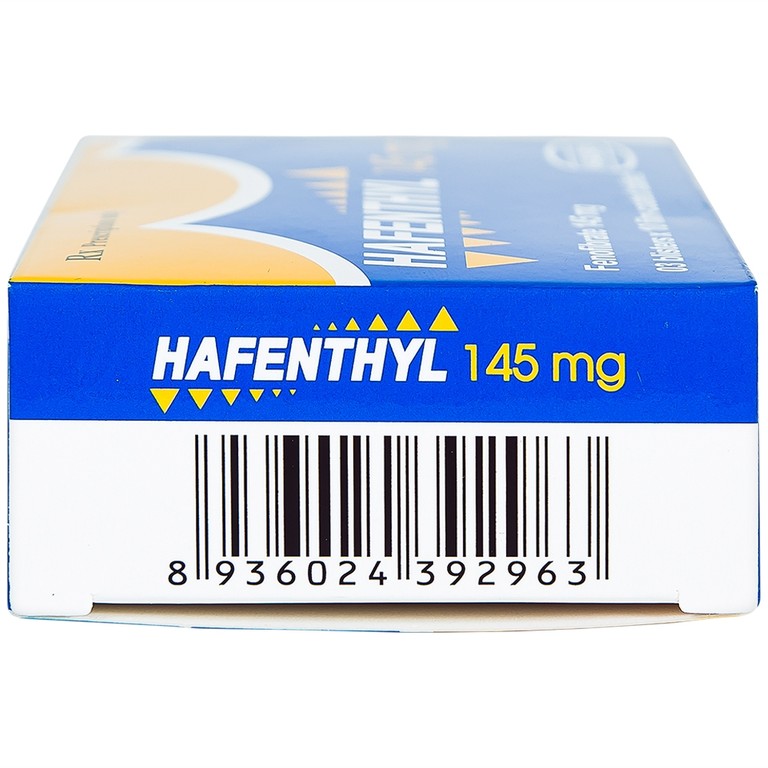 Thuốc Hafenthyl 145mg Hasan điều trị rối loạn lipoprotein huyết (3 vỉ x 10 viên)
